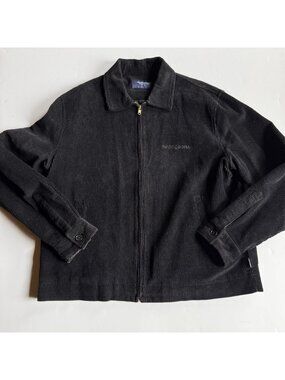 Noon Goons Clubhouse Black Corduroy Zip Jacket – Men's Large